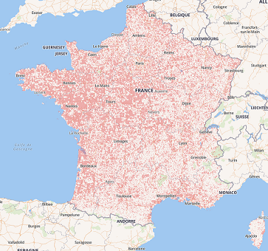 Couverture 4G en France ARCEP