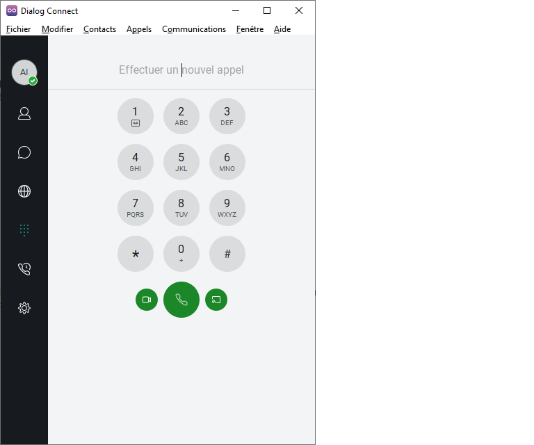 Softphone Dialog